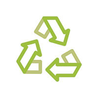 Eco-friendly green-decking icon